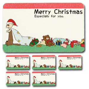 楽天市場 受注生産 Fwf クリスマス メッセージカード 穴のあいた袋のフェレットサンタ 6枚セット フェレット クリスマス ギフト プレゼント メッセージ ギフトカード ラッピング カード 雑貨 フェレットワールド 楽天市場店