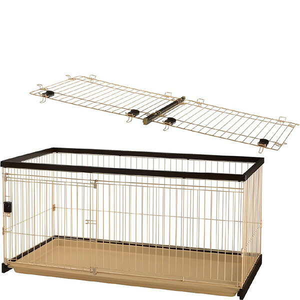 KJ 木製お掃除簡単ペットサークル 150-80 屋根面セット｜ペットの専門店コジマ店