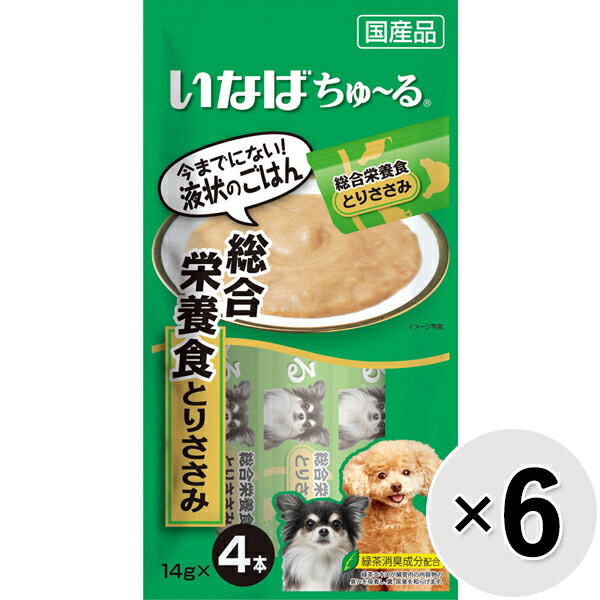 いなば 犬用ちゅ〜る 総合栄養食 とりささみ 14g×4本 ×6コ ちゅーる 【ラッピング無料】