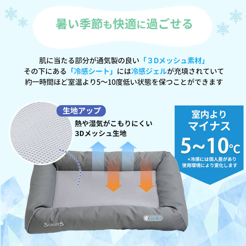 楽天市場 ポイント5倍31日まで クール ベッド M ペット ベッド 冷却 ジェル ひんやりブランド 犬 犬用 おしゃれ 洗える 洗濯 春 夏 猫 ペット用 カドラー マット クッション 通気性 ゆったり クールマット冷感マットマット涼感 冷感 熱中症対策 暑さ対策 Pet Select