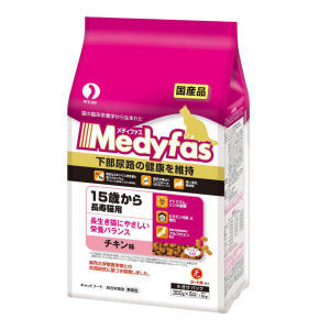 【Medyfas】メディファス 1５歳から　長寿猫用　チキン味　1．５ｋｇ