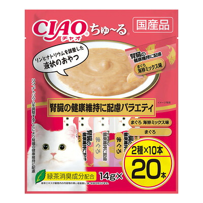 チャオ ちゅ～る 腎の臓の思わしい守りつづけるに思ん量り多種多様さ 14g×20本×16袋(1容れもの) 【いなば】お兄ちゃん 容れもの売り キャットフード