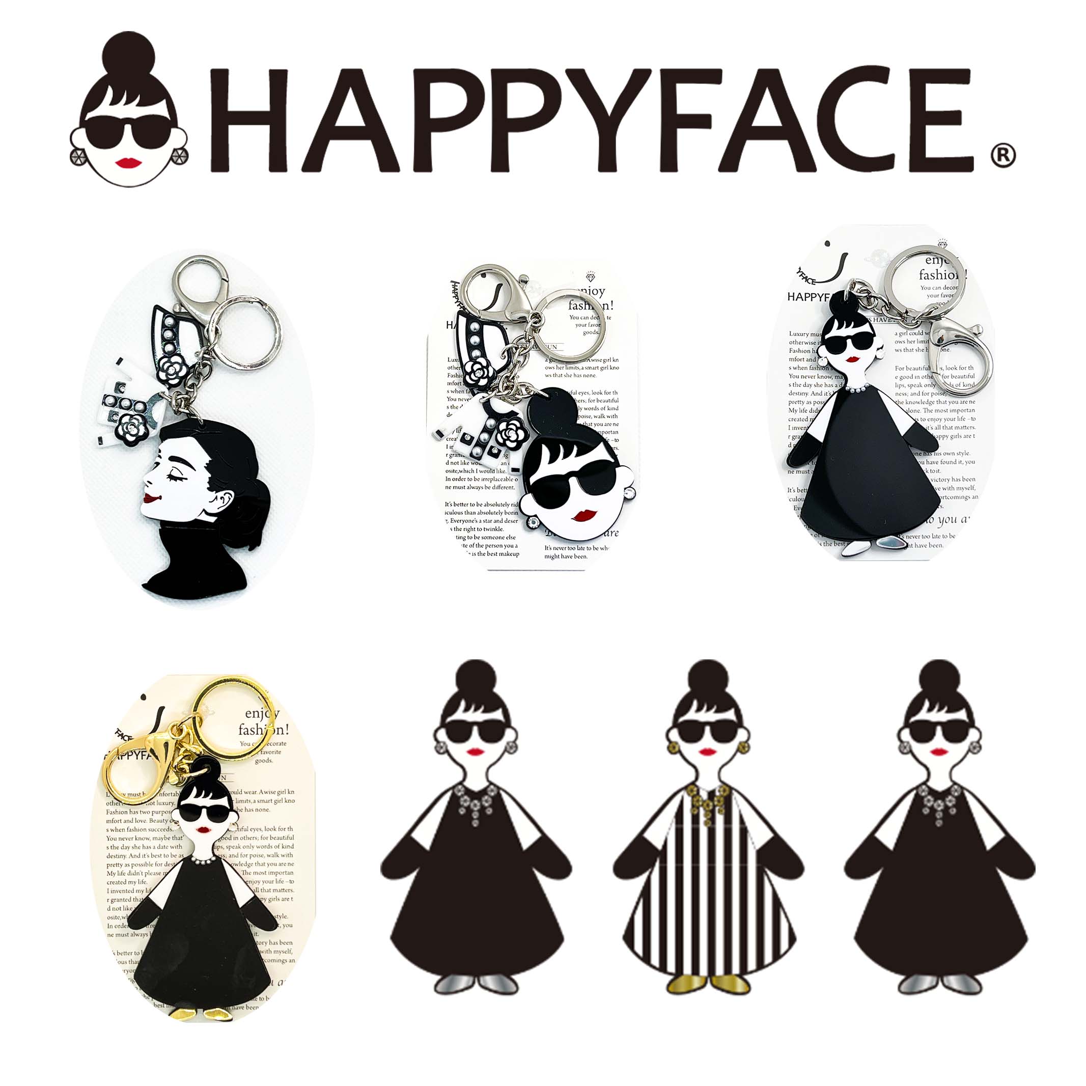 楽天市場】HAPPY FACE サングラス LADY 全身 セレブチャーム