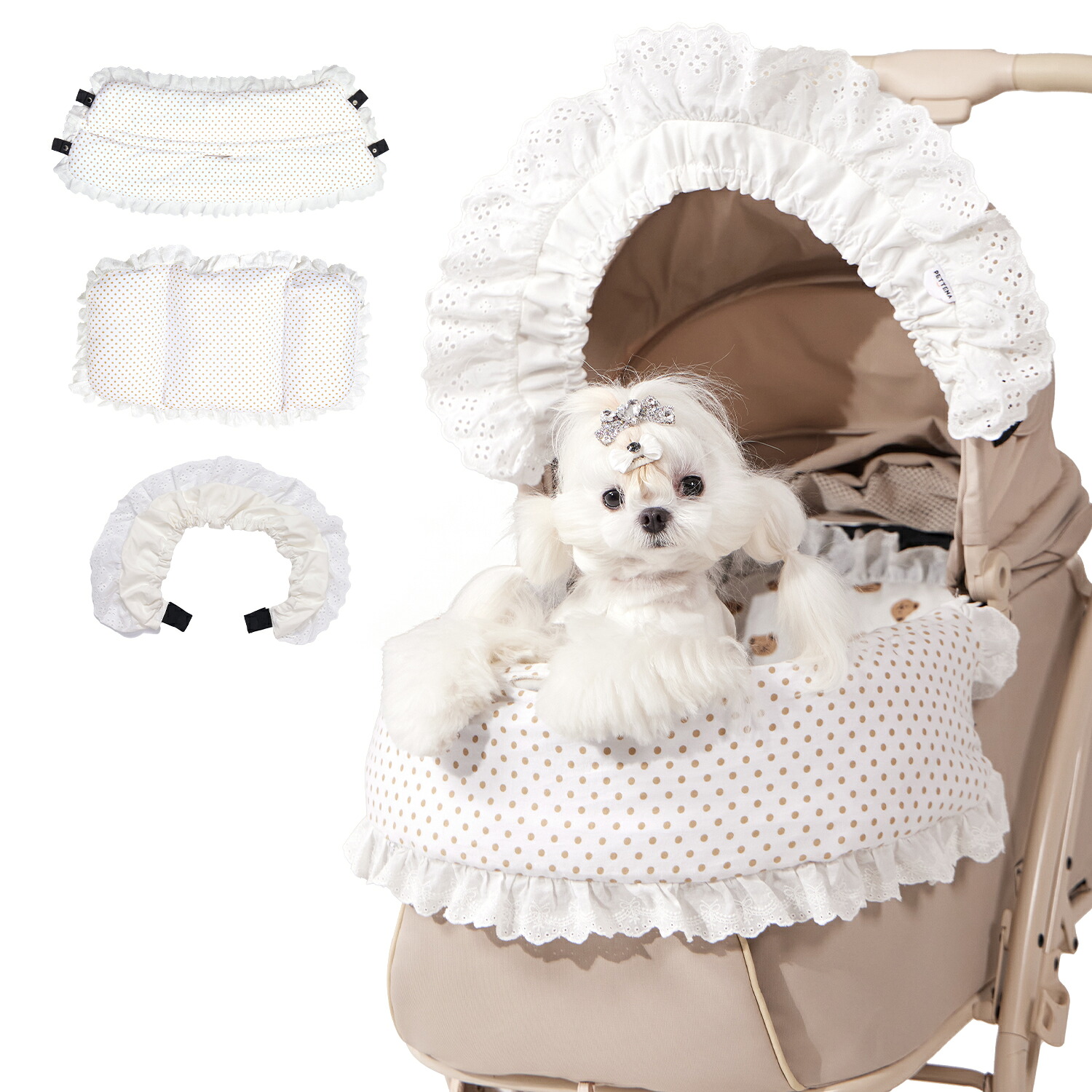 【史上初瞬折り】ペットカート PETTENA MILOU小型犬 軽快走行 分離式 4輪ペットカート 対面式 ペットキャリー 犬カート ドッグカート 犬用バギー 折りたたみ式 自立可 多頭 小型犬 中型犬 犬バギー 猫 多機能 犬用ベビーカー 耐荷重25KG｜PETTENA AURA