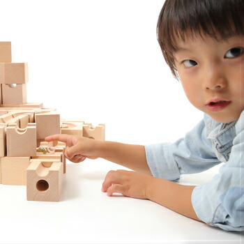 CUBLOCK 知育玩具 積み木 スタンダード 54個 ビー玉 キューブロック