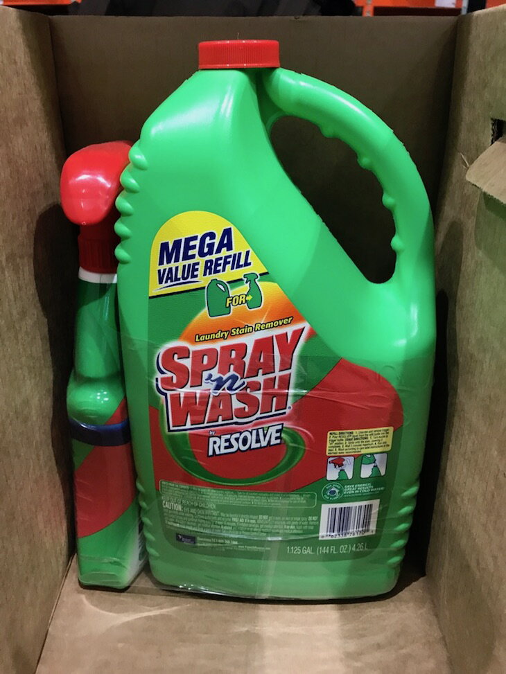 【楽天市場】【コストコ】423836 spray wash スプレインウォッシュ（シミ抜きスプレー 4.2L+詰め替え用ボトル650ml