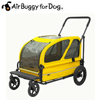 人気沸騰 キャリーバッグ カート ペットカート ペットバギー Carriage Carriage Airbuggyfordog エアーバギー ペット用品と雑貨のペットウィル大型犬用に開発された耐荷重50kgの4輪カート 犬用品 犬 ペット用品 ペットグッズ スマイルイエローセット