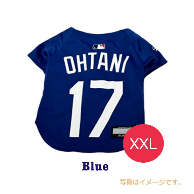 【★セール★】ファンタジーワールド　MLB公式　ドジャース 大谷翔平選手モデル ジャージ　ブルー　XXL【犬用品/ペット用品/犬用ウェア】