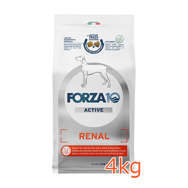 FORZA10　リナールアクティブ ミディアム　4kg ドッグフード ペットフード DOG FOOD 腎臓ケア フォルツァディエチ