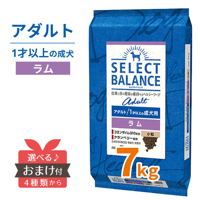 楽天市場】セレクトバランス パピー チキン 7kg 小粒 7キロ 【 送料無料 おまけ付】 SELECT BALANCE 腸 オリゴ糖 皮膚 被毛  オメガ6 オメガ3 関節 グルコサミン コンドロイチン 1才未満 幼犬 妊娠 授乳 母犬 子犬 犬 ドッグフード [ 4541851005937 ] :