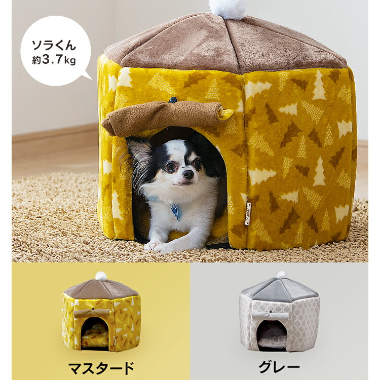 セール品 テントベッド PTN-470 グレー マスタード ペットベッド テント ペット ソファ ベッド 犬 いぬ イヌ Dog dog ドッグ 小型犬  猫 ねこ ネコ Cat cat キャット わんちゃん ねこちゃん 屋内用 アイリスオーヤマ newschoolhistories.org
