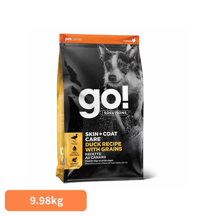GO！皮膚+被毛ケア ダック 9.98kg ドッグフード プレミアムフード 皮膚 被毛 涙焼け 全犬種 全年齢 ダック インドア グローバルペットニュートリション 【B】｜快適ペットライフ