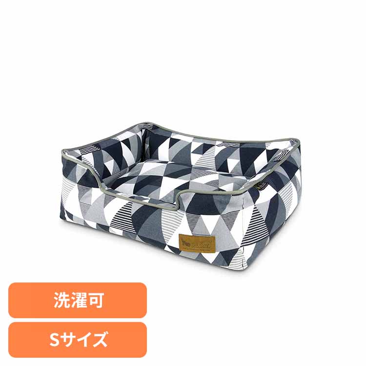 ラウンジベッド S モザイク ペット用ベッド 犬用ベッド 猫用ベッド 犬用クッション 猫用クッション ペット用クッション あごのせ 洗いやすい ずっと使える デザイン性 ルークラン