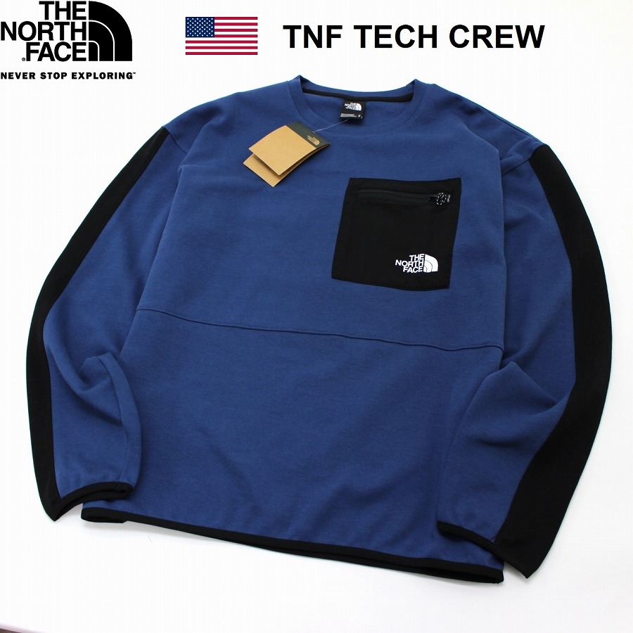 フォロー割❗ ノースフェイス クルーネックトップス 刺繍ロゴ M K602A フォロー割❗ ノースフェイス クルーネックトップス 刺繍ロゴ M K602A