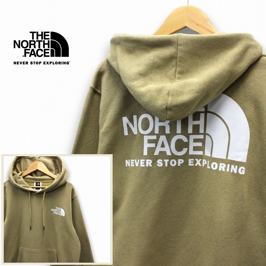 THE NORTH FACE ザ ノースフェイス THROWBACK HALFDOME HOODIE プルオーバー パーカー メンズ KHAKI STONE カーキ系色 裏起毛