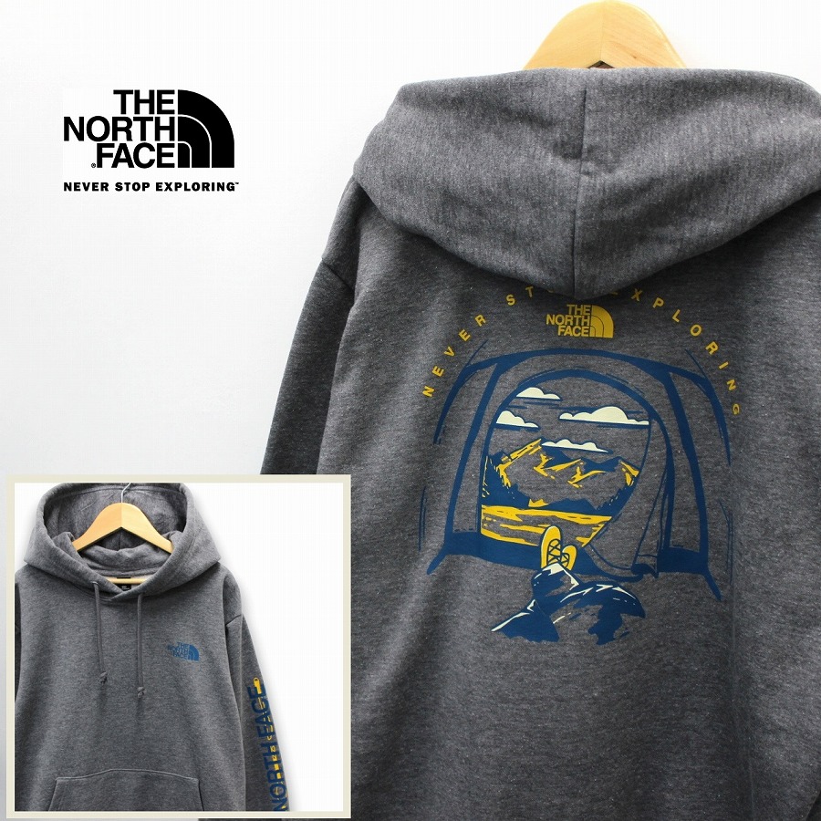 THE NORTH FACE ザ ノースフェイス EVOLUTION TENT HOODIE プルオーバー パーカー メンズ TNF MID GREY HEATHER グレー 裏起毛