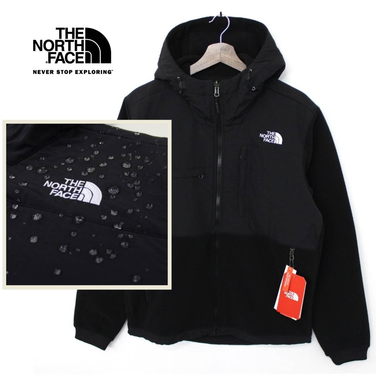 楽天市場 The North Face ザ ノースフェイス Denali 2 Hoodie デナリジャケット メンズ 黒 厚手フリースジャケット Dwr撥水仕様 P F マーケット