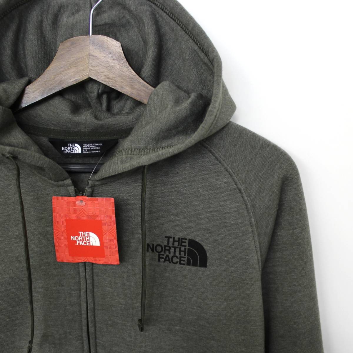 楽天市場 The North Face ザ ノースフェイス Fullzip Hoodie 袖ロゴ仕様 フルジップ パーカー レディース オリーブ カーキ系 裏起毛 P F マーケット