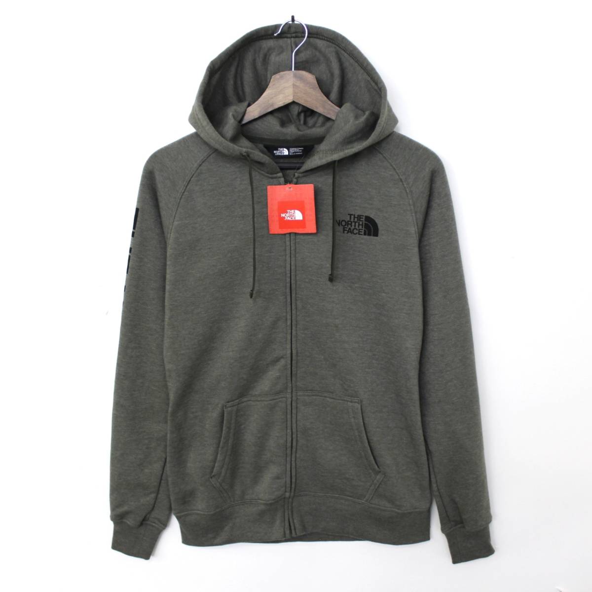 楽天市場 The North Face ザ ノースフェイス Fullzip Hoodie 袖ロゴ仕様 フルジップ パーカー レディース オリーブ カーキ系 裏起毛 P F マーケット