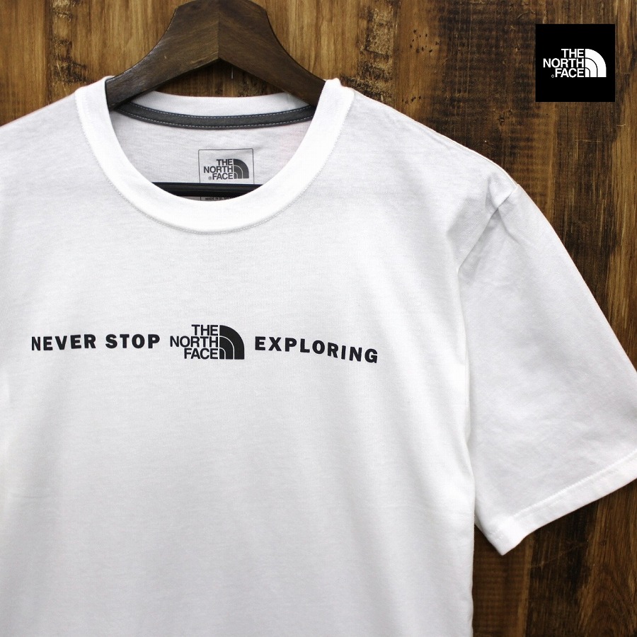 楽天市場 The North Face ザ ノースフェイス Never Stop Exploring S S Tee Nse ロゴ Tシャツ メンズ Tnf White 白色 P F マーケット