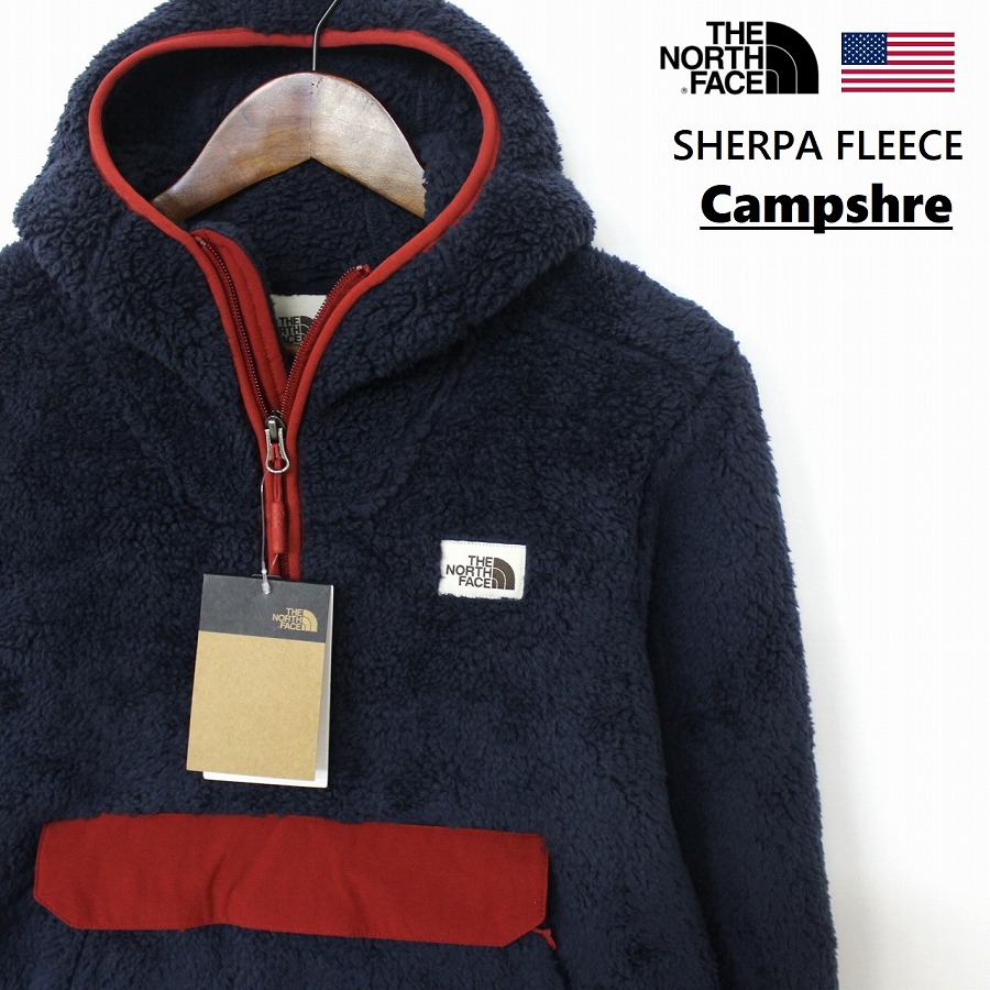 楽天市場 The North Face ザ ノースフェイス Campshire Anorak Jacket アノラック フリースジャケット メンズ Urban Navy モコモコ ボア仕様 P F マーケット