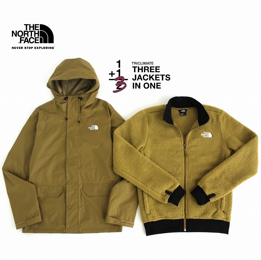 楽天市場 The North Face ザ ノースフェイス 3way仕様 Sequoia Triclimate Jacket トリクライメイト ジャケット 外 マウンテンパーカー 内 シェルパ フリースジャケット メンズ ブリティッシュカーキ P F マーケット