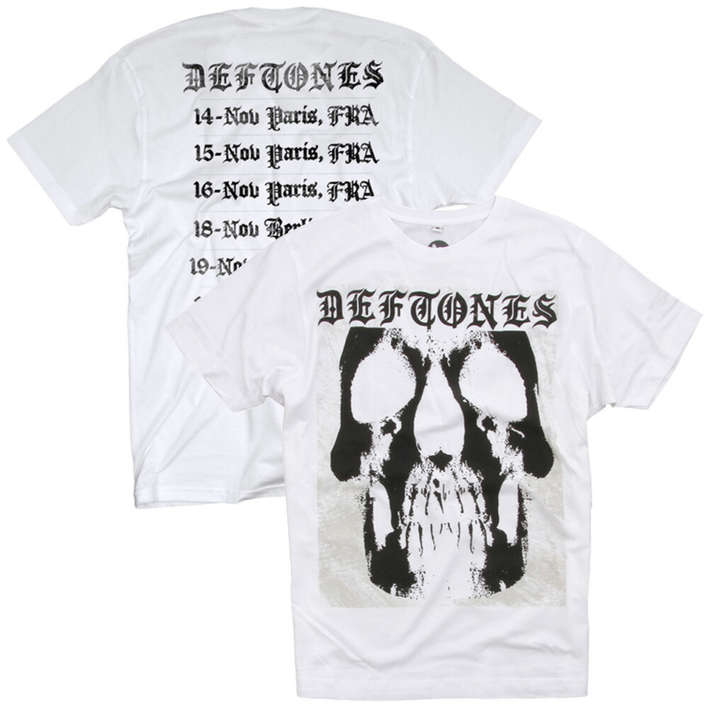 楽天市場 Deftones デフトーンズ 15 European Tour バックプリントあり Tシャツ メンズ 公式 オフィシャル Pgs