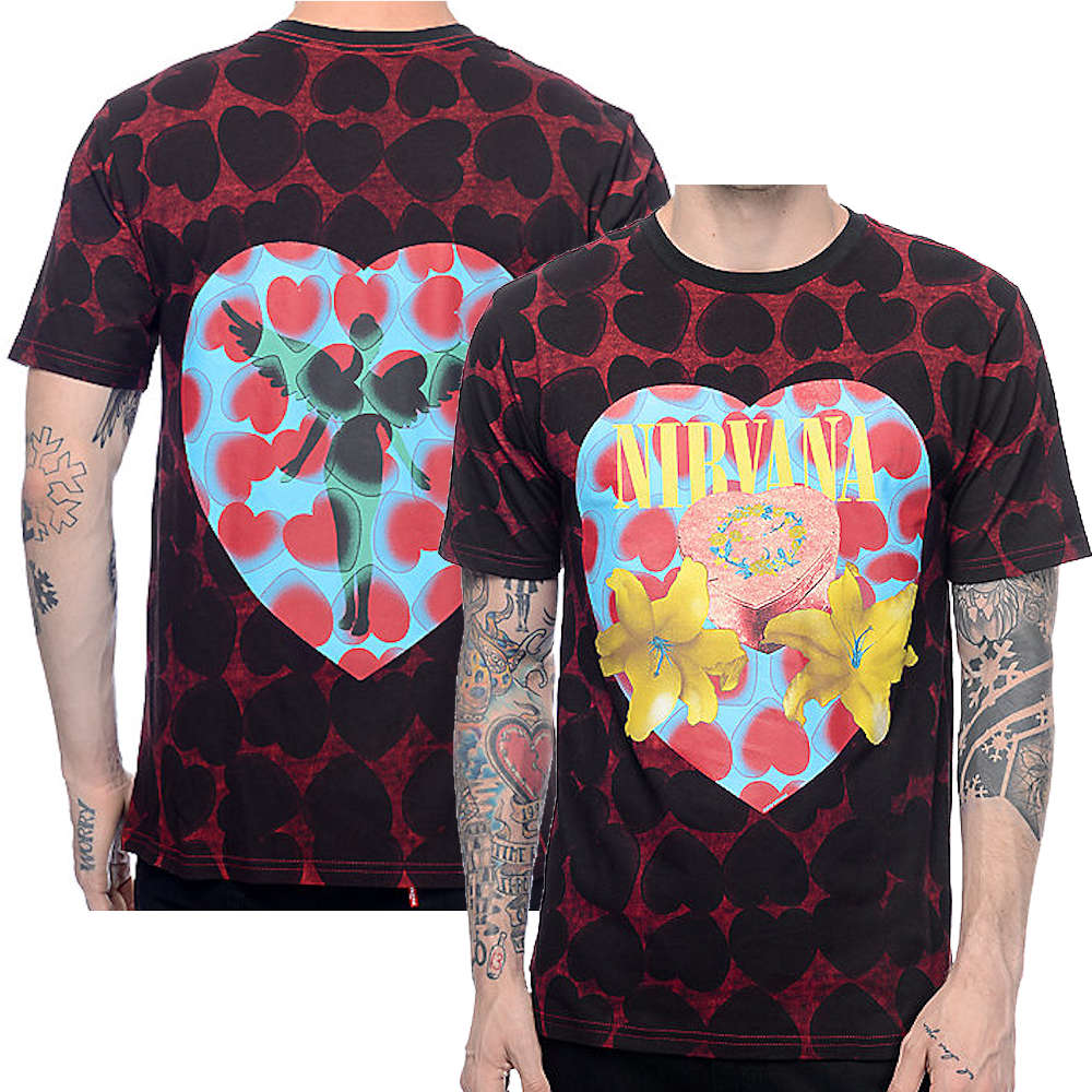 楽天市場 Nirvana ニルヴァーナ Heart Shaped バックプリントあり Tシャツ メンズ 公式 オフィシャル Pgs
