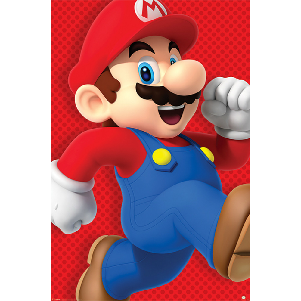 楽天市場 Super Mario スーパーマリオ Run ポスター 公式 オフィシャル Pgs