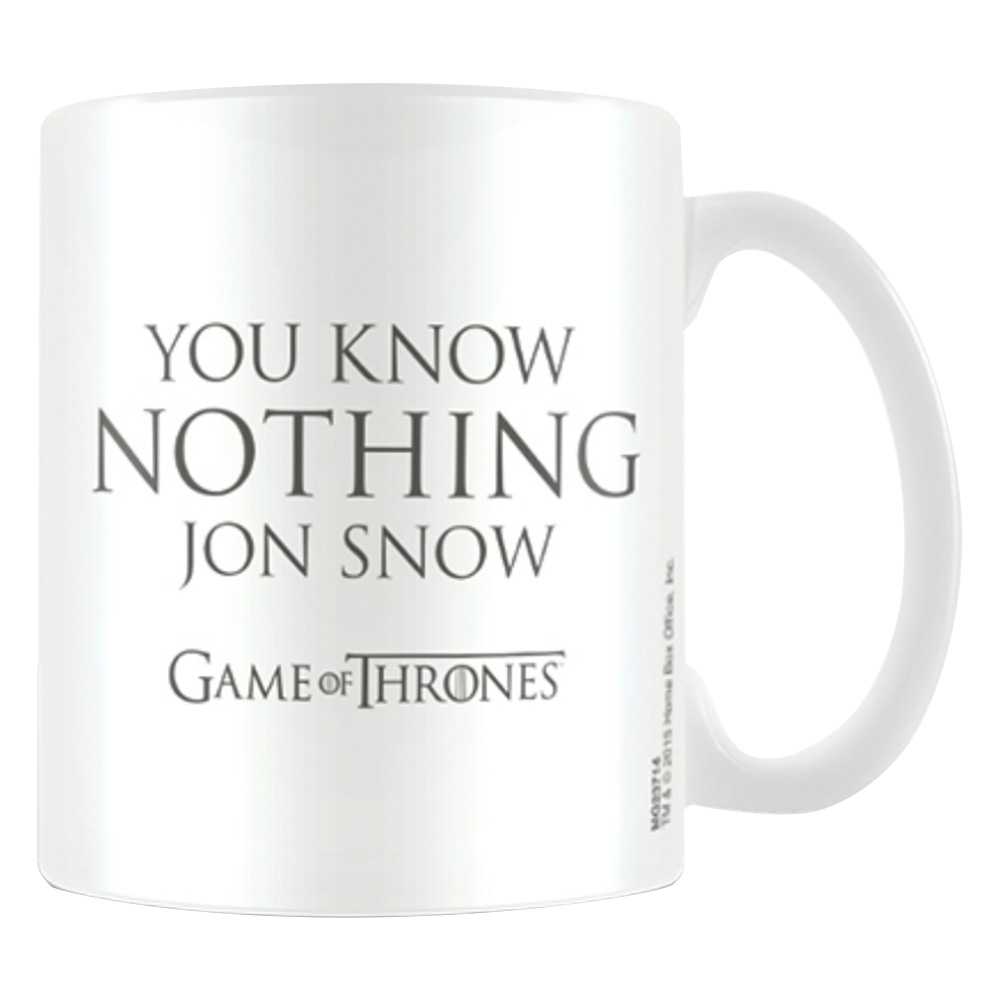 GAME OF THRONES ゲーム・オブ・スローンズ - You Know Nothing Jon Snow / マグカップ 【公式 / オフィシャル】画像