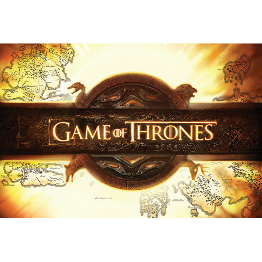 楽天市場 Game Of Thrones ゲーム オブ スローンズ 10周年 Logo ポスター 公式 オフィシャル Pgs