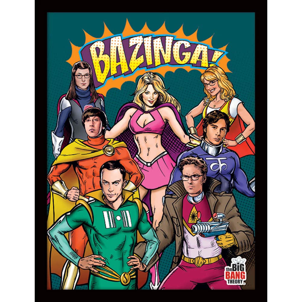 楽天市場 Big Bang Theory ビッグバンセオリー Superheroes インテリア額 公式 オフィシャル Pgs