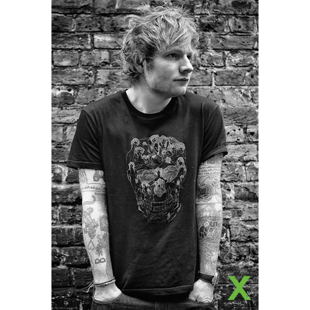 楽天市場 来日記念 Ed Sheeran エドシーラン Skull ポスター