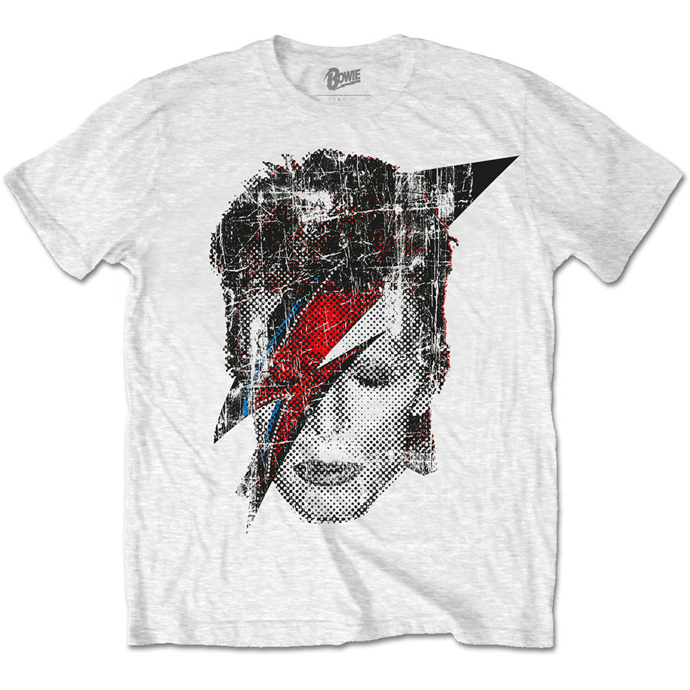 楽天市場 David Bowie デヴィッド ボウイ Bowie伝記映画 スターダスト Halftone Flash Face Tシャツ メンズ 公式 オフィシャル Pgs