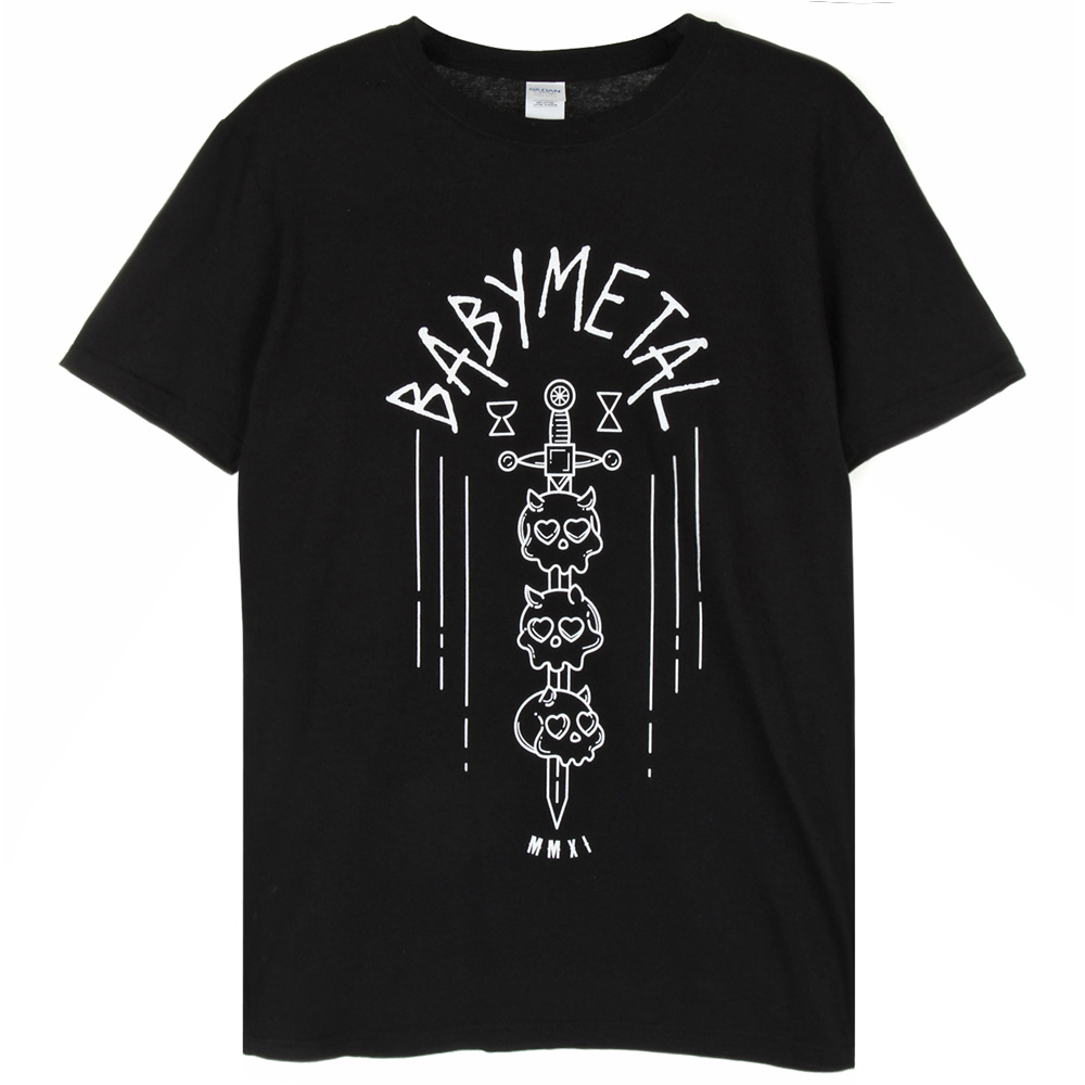 楽天市場 Babymetal ベビーメタル Skulls On Sword Tシャツ メンズ 公式 オフィシャル Pgs