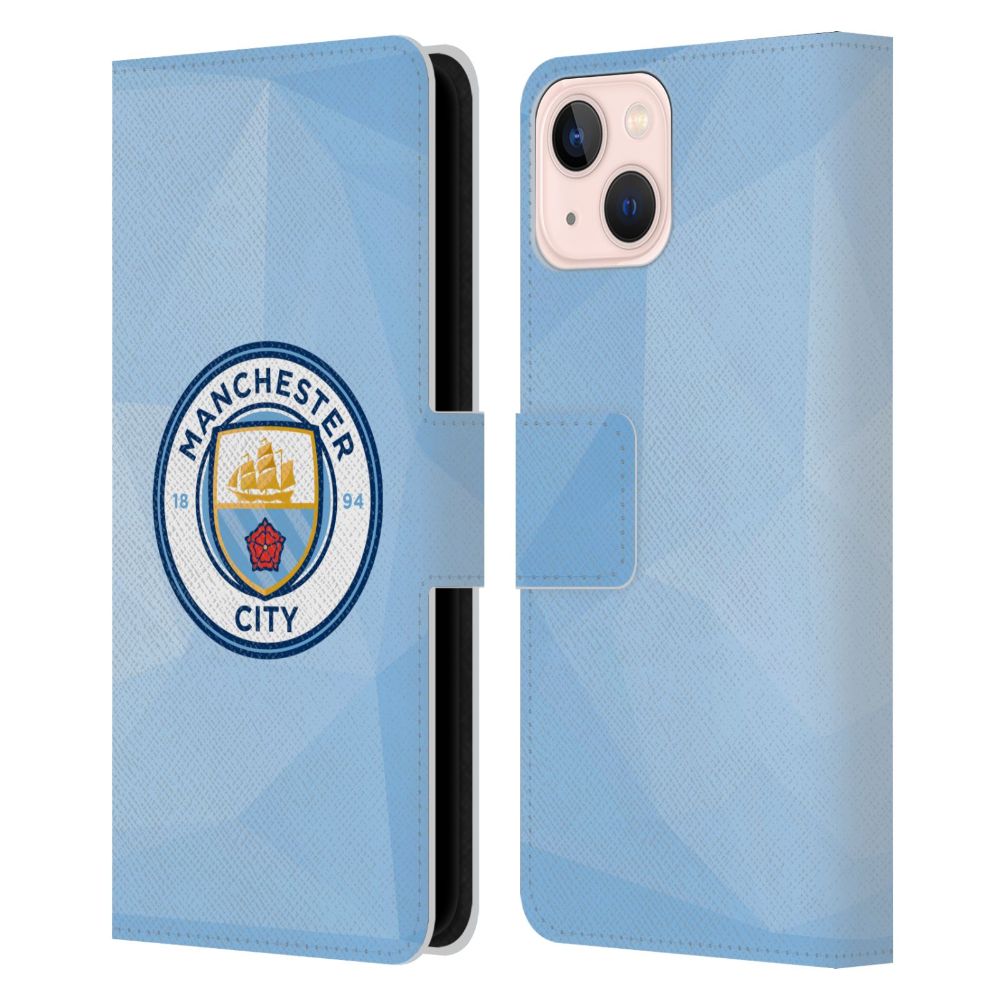 楽天市場 Manchester City Fc マンチェスターシティfc Badge Geometric Blue Full Colour レザー手帳型 Iphoneケース 公式 オフィシャル Pgs