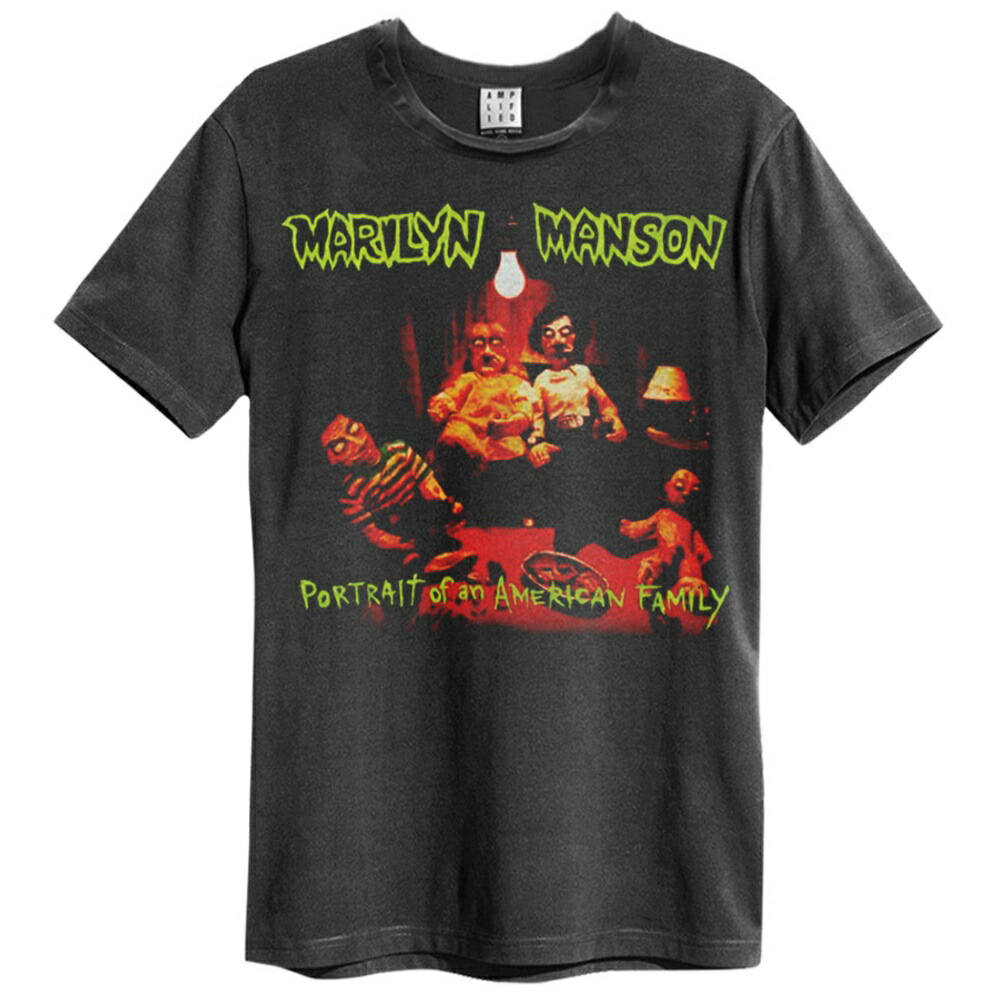 A12634 プレジャー×マリリンマンソン　フェイスプリントTシャツ ブラックM MARILYN MANSON Tシャツ マリリンマンソン Tee | BF MERCH\u0027S
