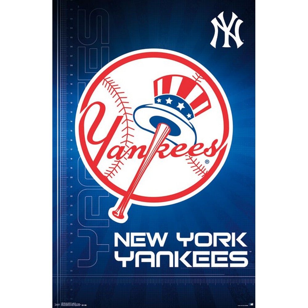 楽天市場 New York Yankees Mlb ニューヨークヤンキース Logo ポスター 公式 オフィシャル Pgs