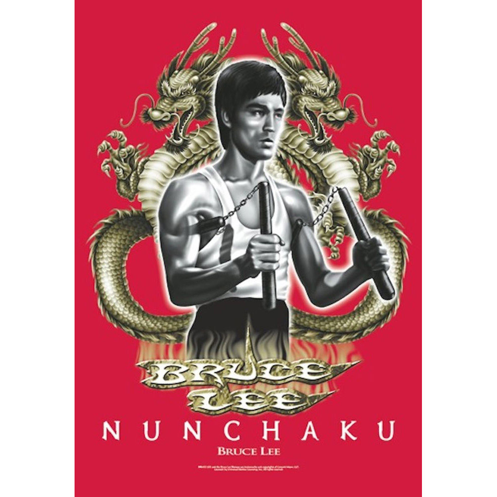 楽天市場 Bruce Lee ブルースリー Nunchaku タペストリー 公式 オフィシャル Pgs