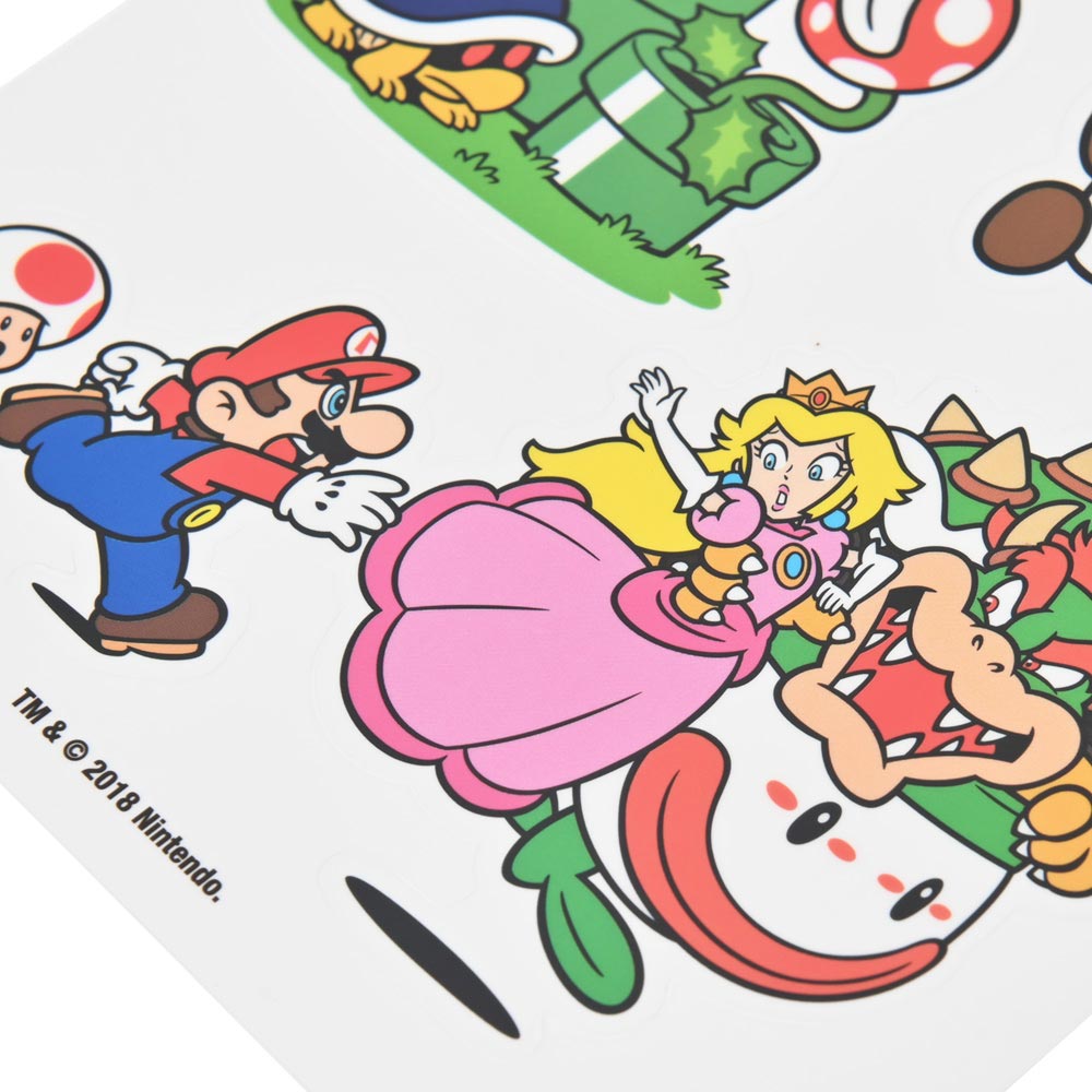 楽天市場 Super Mario スーパーマリオ 35周年記念 Mushroom Kingdom Tech Sticker 39種類 ステッカー 公式 オフィシャル Pgs