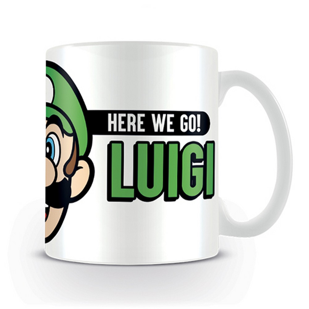 楽天市場 Super Mario スーパーマリオ Here We Go Luigi マグカップ 公式 オフィシャル Pgs