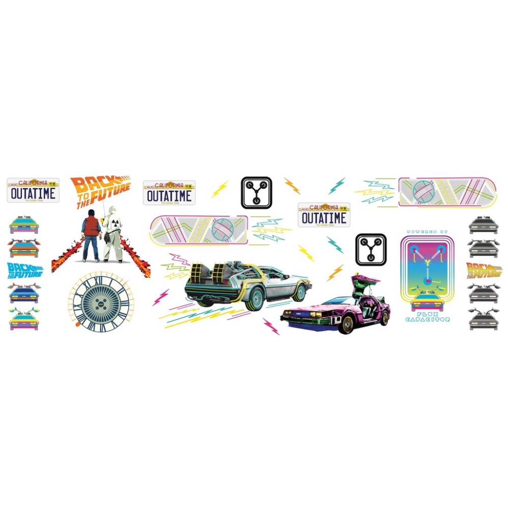 楽天市場 Back To The Future バックトゥザフューチャー マイケルjフォックス生誕60周年 Man Cave Decals 22デカール 転写ステッカー セット ステッカー 公式 オフィシャル Pgs