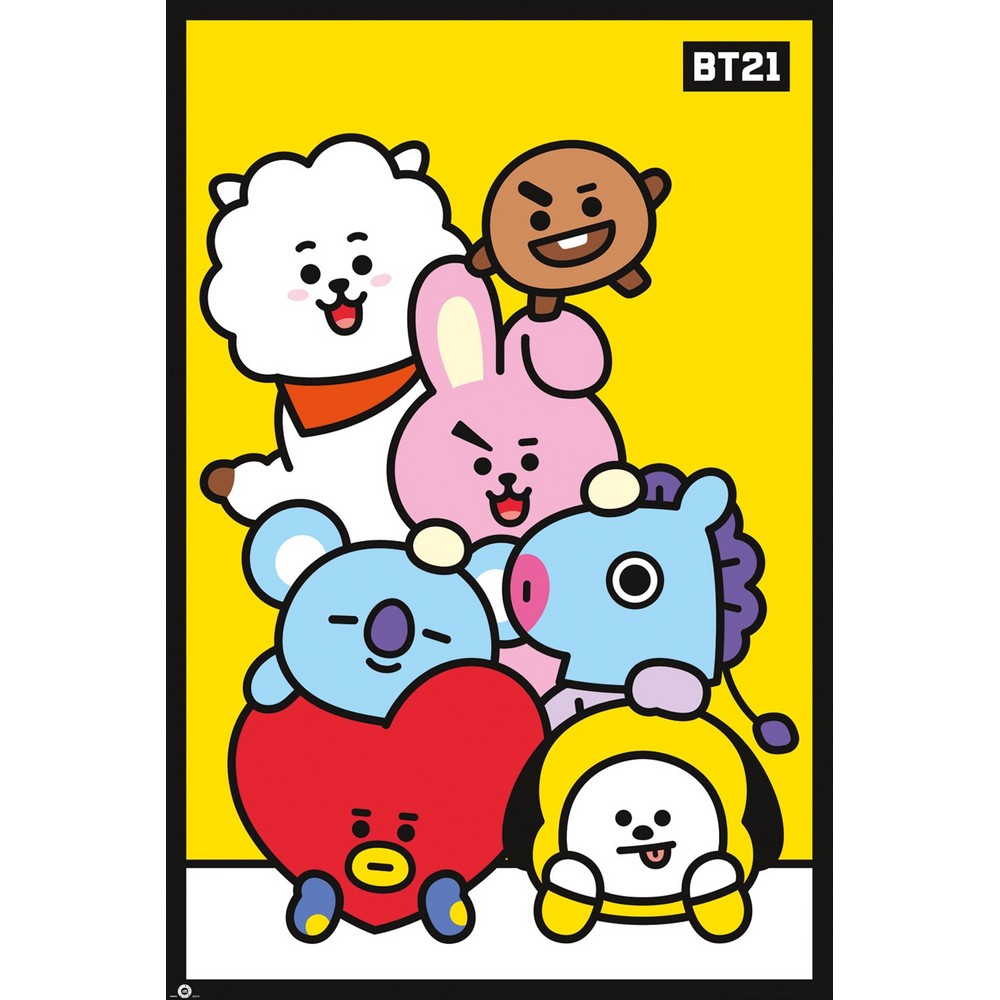 楽天市場 Bts ビーティーエス Bt21 Pileup ポスター 公式 オフィシャル Pgs