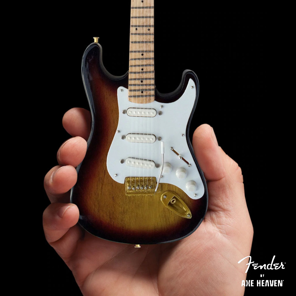 【楽天市場】FENDER フェンダー Stratocaster 60th Anniversary Sunburst / ミニチュア楽器：PGS