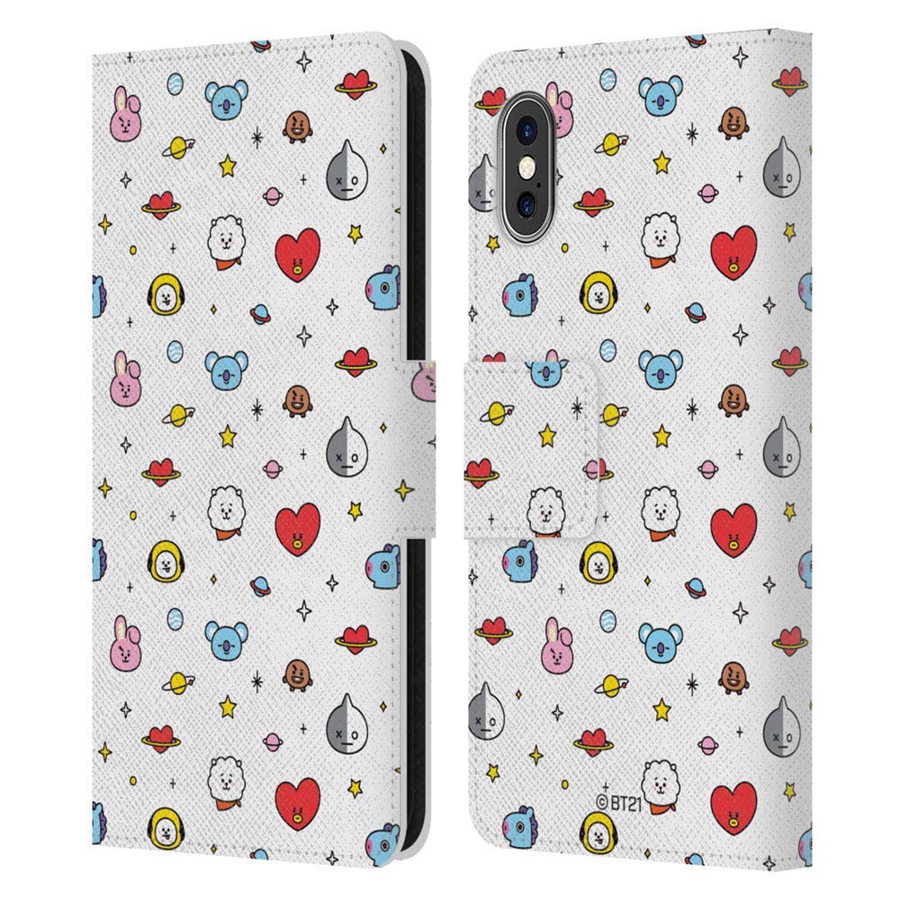 楽天市場 Bts ビーティーエス Bt21 Basic Patterns Colourful 2 レザー手帳型 Apple Iphoneケース 公式 オフィシャル Pgs