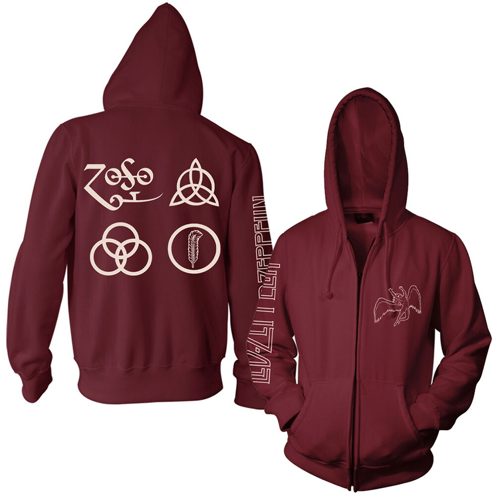 【希少品☆LED ZEPPELIN】レッドツェッペリン☆フーディー☆パーカー Led Zeppelin パーカー レッド・ツェッペリン レッド