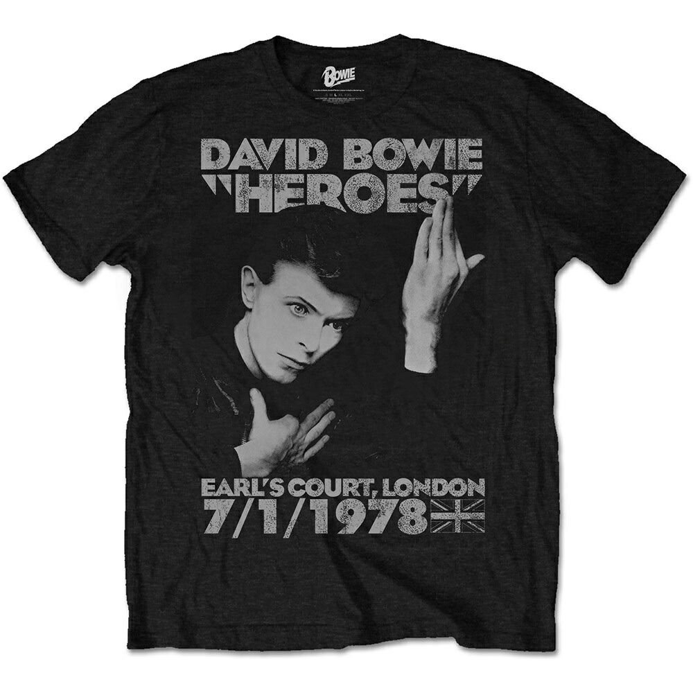 David Bowie HEROES Tシャツ(未開封) David Bowie HEROES Tシャツ(未開封) David Bowie - Heroes Mens