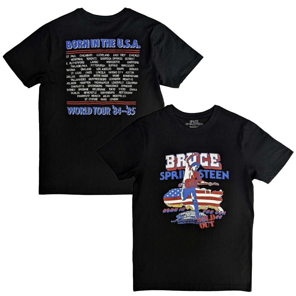 ブルース・スプリングスティーン Born in the U.S.A Tシャツ Born In The U.S.A. Tee - White - Bruce Springsteen