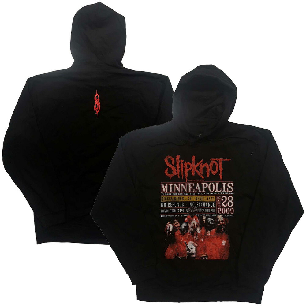SLIPKNOT スリップノット - Minneapolis '09 / バックプリントあり / ECO-Pullover Hoodie / パーカー・スウェット / メンズ 【公式 / オフィシャル】｜PGS