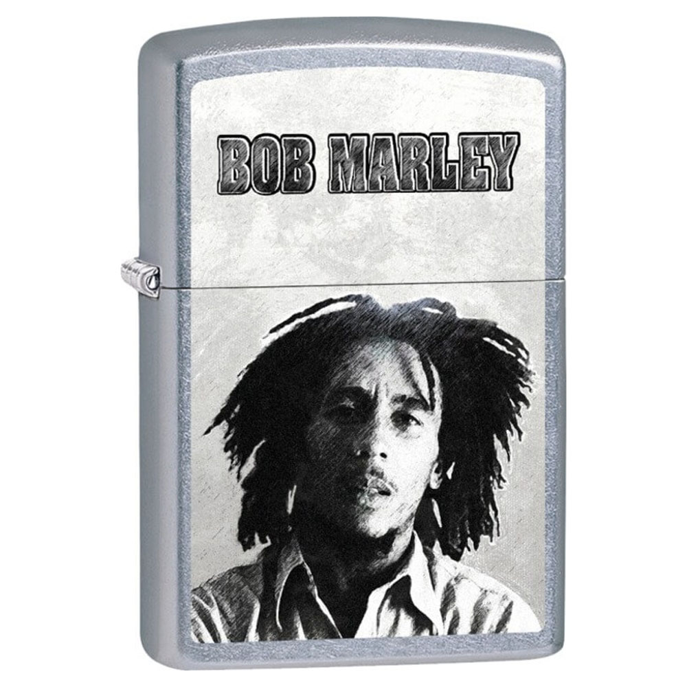 BOB MARLEY ボブマーリー (追悼 45周年 ) - B&W Face Street Chrome Zippo Lighter / ライター 【公式 / オフィシャル】